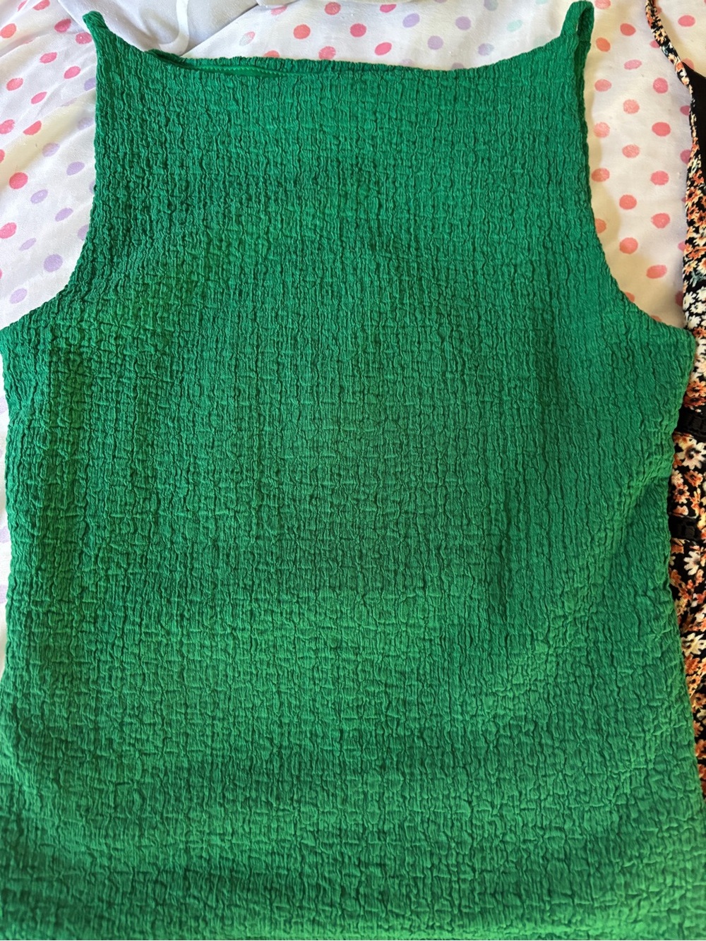 T.J.Maxx Green Textured Sleeveless Tank